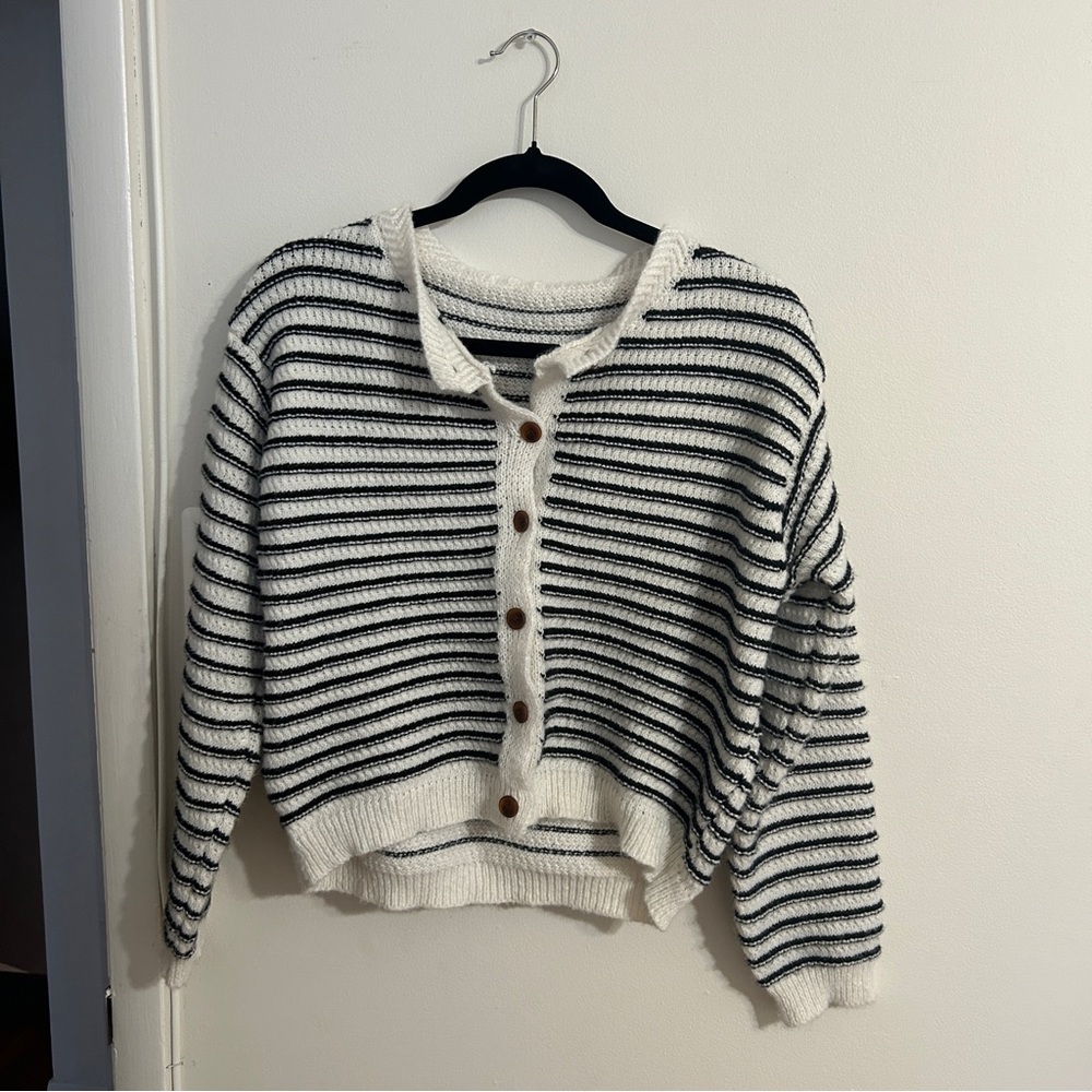 cute striped cardigan